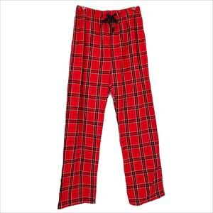 District Plaid Pajama Bottoms in Red/Black Size Small